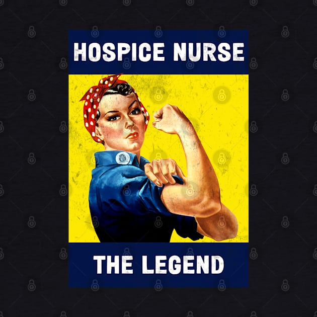 Hospice Nurse - Rosie the Riveter - Poster Design by best-vibes-only